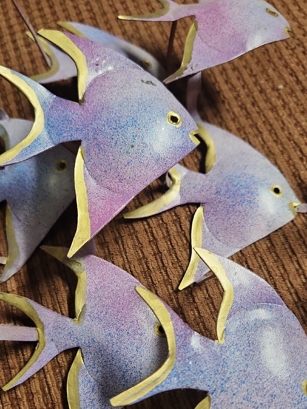 Mid Century Metal Fish Wall Hanging - Picture 3 of 10